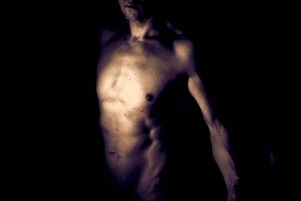 Sexy hombre desnudo masculino — Foto de Stock