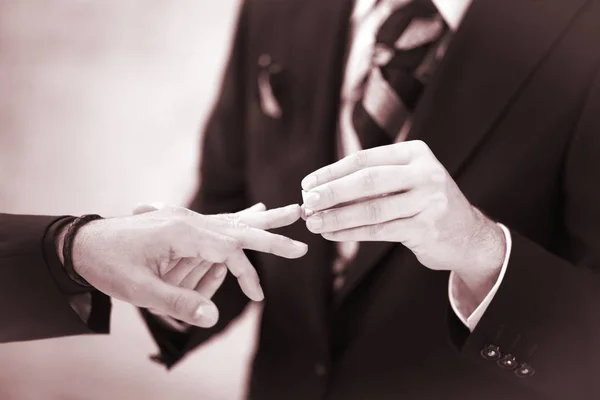 Gay LGBT wedding ceremony — Stock Photo, Image