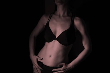 Seksi erkek çıplak kadın