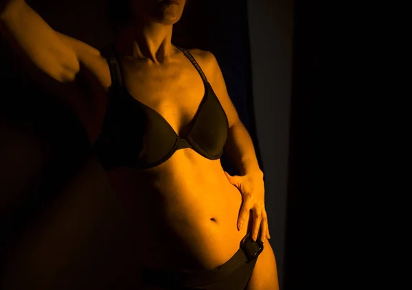 Sexig manlig naken kvinna — Stockfoto