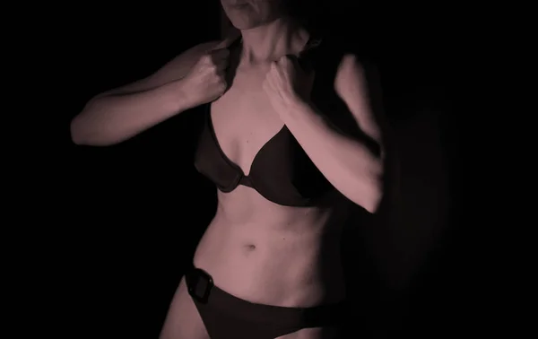 Σέξι Ανδρικό γυμνό γυναίκα — Φωτογραφία Αρχείου