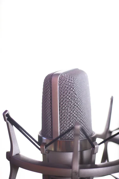 Voiceover studiomikrofon — Stockfoto