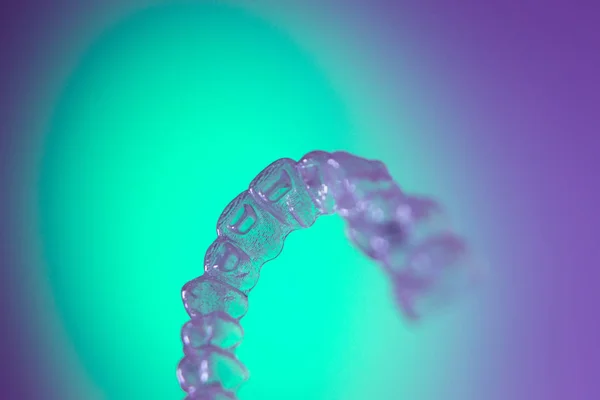 Невидимі зубні дужки — стокове фото