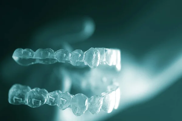 Zahnspange Aligner Sytragghtener — Stockfoto