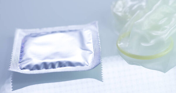 Rubber condom contraceptive