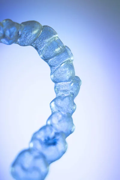 Invisible teeth aligner bracket — Stock Photo, Image