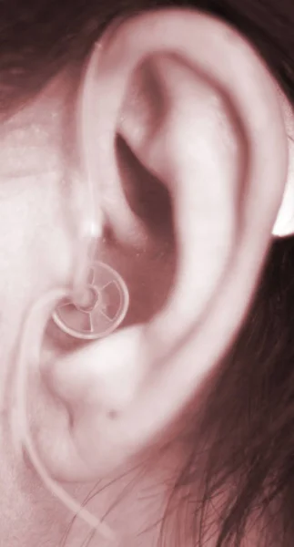 Hearing aid in ear
