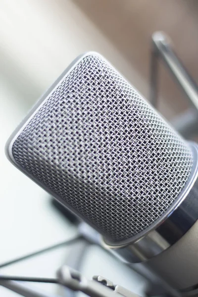 Estudio de grabación de micrófono de voz — Foto de Stock