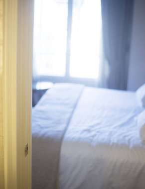 Lüks otel yatak odası yatak