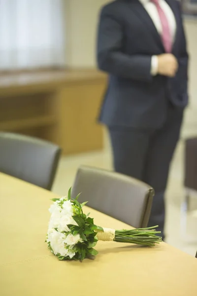 Civil wedding bridal bouquet — Stock Photo, Image