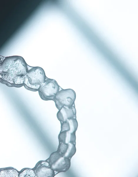 Neviditelné zuby aligners závorky — Stock fotografie