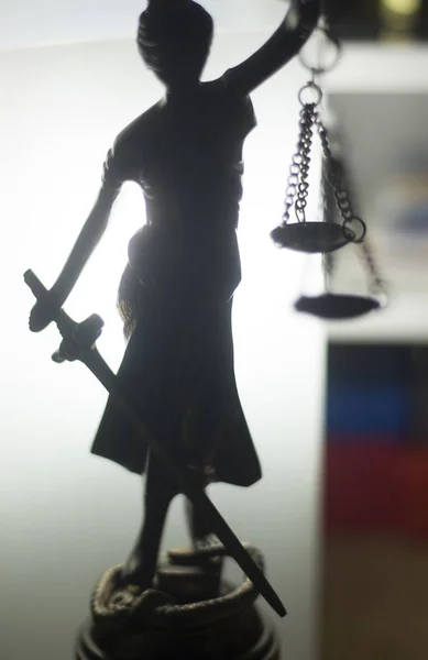 Estátua de direito de justiça jurídica — Fotografia de Stock
