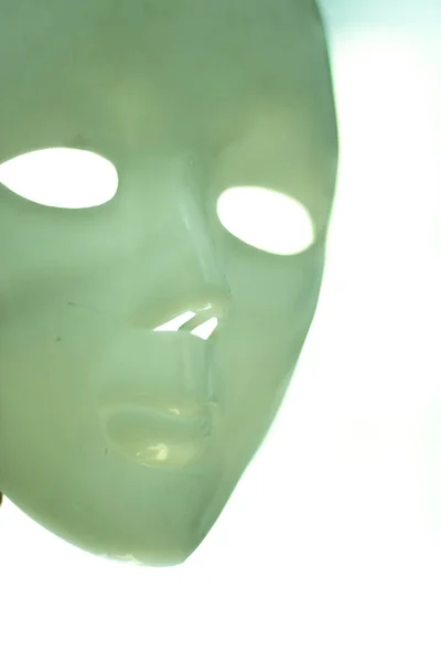 Κιτρινόμαυρη μάσκα του τρόμου τρόμου — Φωτογραφία Αρχείου