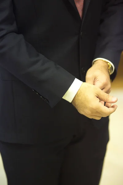 Groom in civil wedding suit — Stock Photo, Image