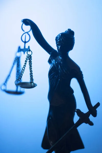Laglig rättvisa lag staty — Stockfoto
