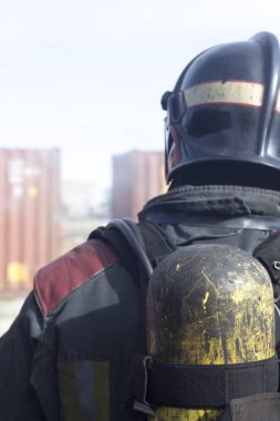 İtfaiyeci yangın Eğitim istasyonu tatbikatı