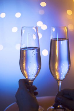 Şampanya cam disko parti barda