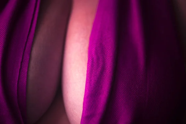 Erotic sexy big breasts model — Stock Photo, Image