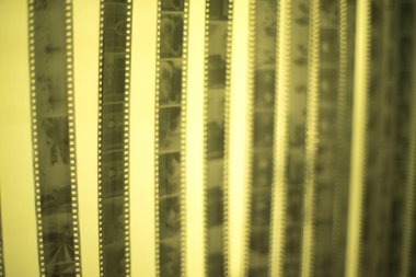 35mm analog film negatifleri şeridi