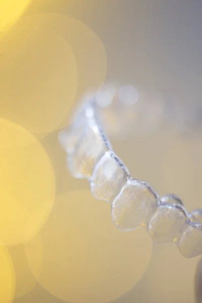 Dientes alineadores retenedores invisibles — Foto de Stock