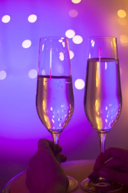 Şampanya cam disko parti barda