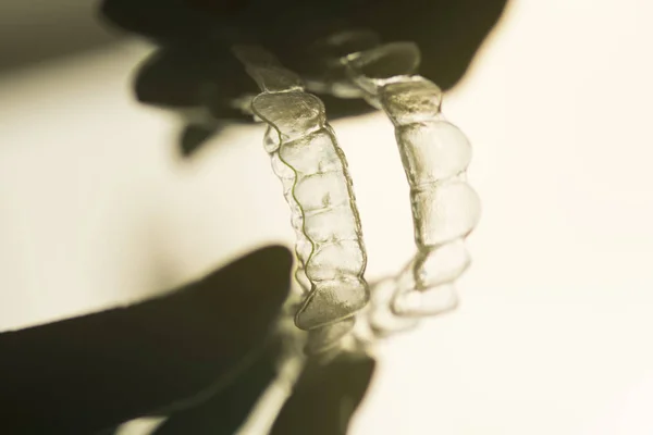 Przezroczyste uchwyty do zębów dentystycznych — Zdjęcie stockowe