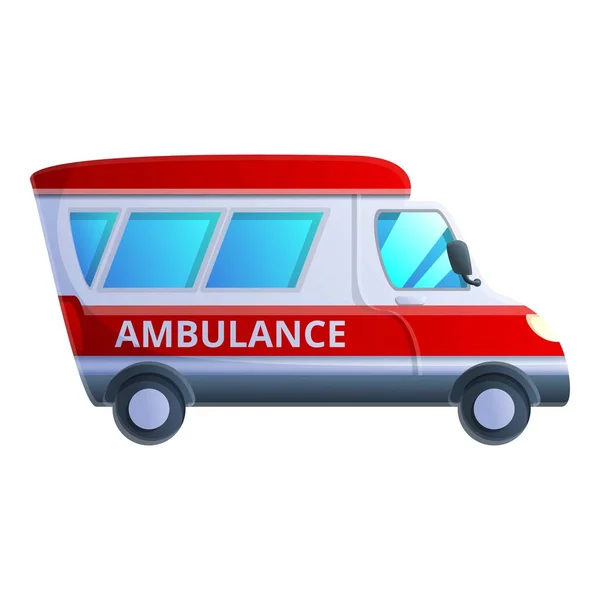 Stad ambulance auto pictogram, cartoon stijl — Stockvector