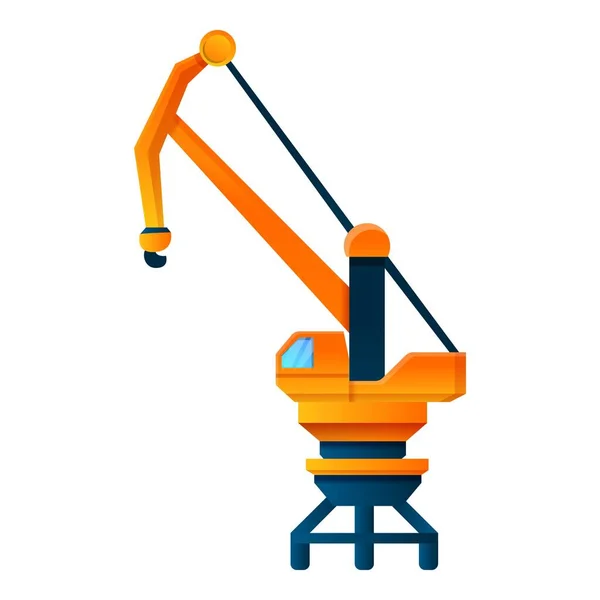 Industrial crane icon, cartoon style — Stock Vector