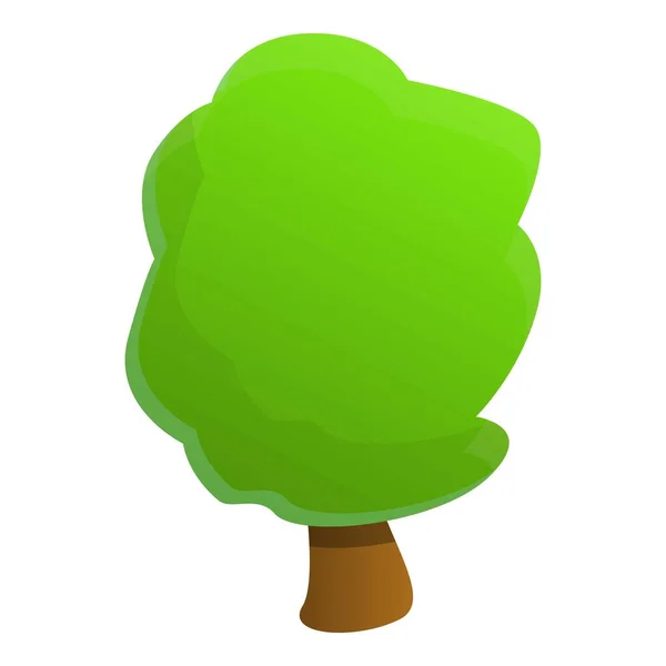 Icône de l'arbre de jardin, style dessin animé — Image vectorielle