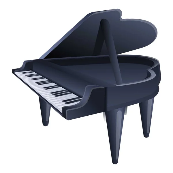 Grand piano ikon, tecknad stil — Stock vektor