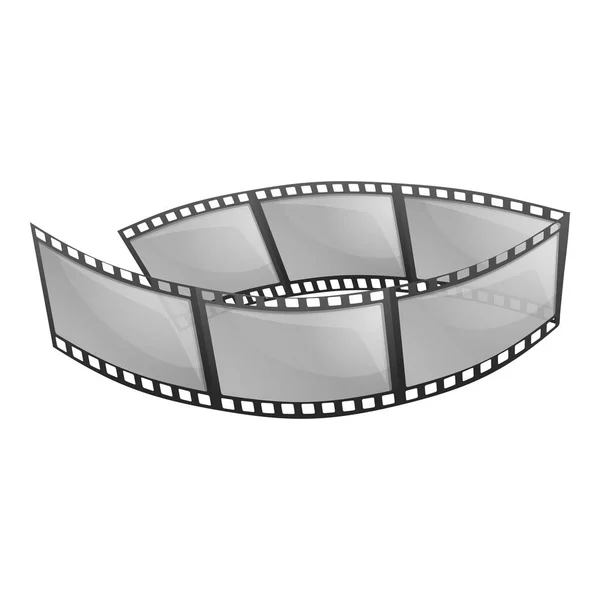 Bande de film icône de la caméra, style dessin animé — Image vectorielle