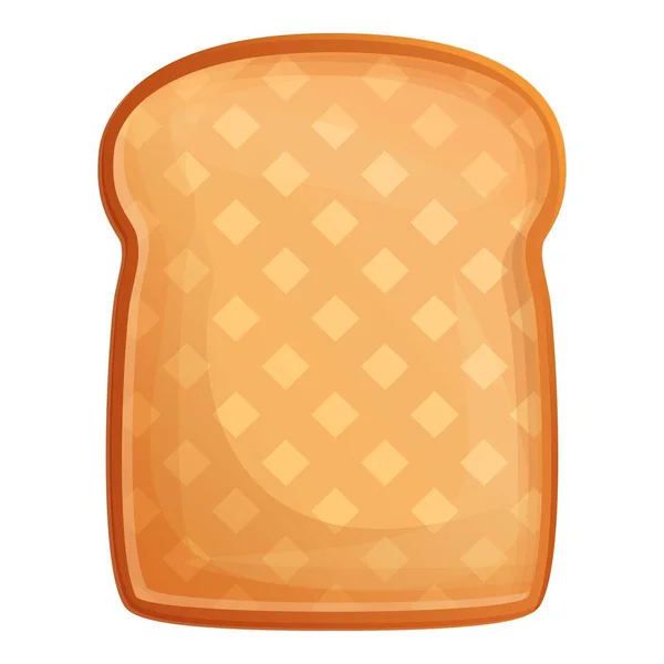 Kızarmış ekmek ikonu, çizgi film tarzı. — Stok Vektör