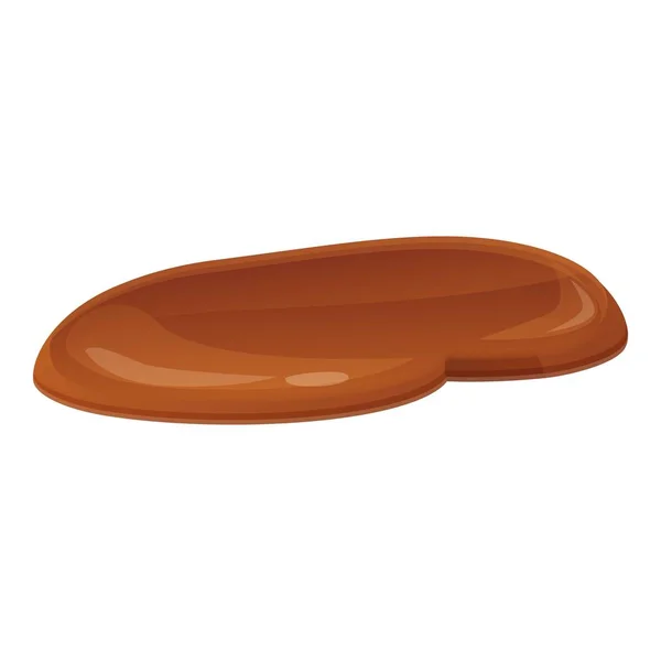 Icône de crème au chocolat, style dessin animé — Image vectorielle