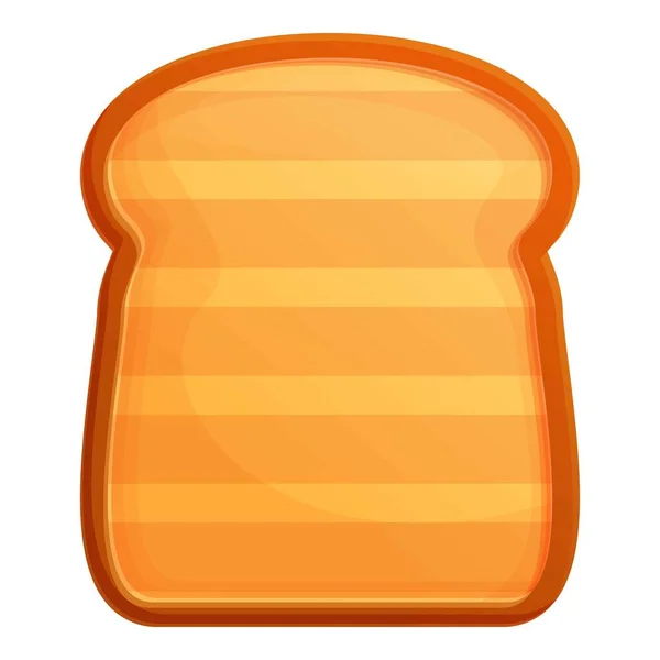 Toast ikona, kreslený styl — Stockový vektor