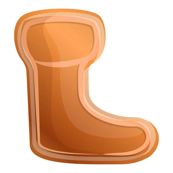 Gingerberad zokni ikon, rajzfilm stílus — Stock Vector
