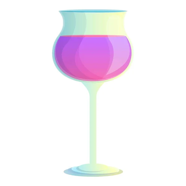 Cocktail icône de boisson, style dessin animé — Image vectorielle