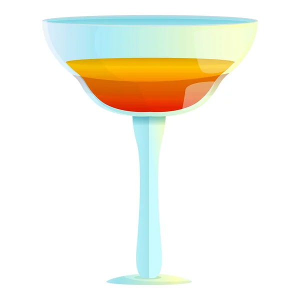 Icono de cóctel de bar, estilo dibujos animados — Vector de stock