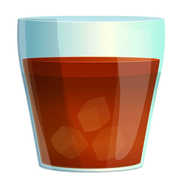Ikona koktajlu whisky, kreskówka — Wektor stockowy