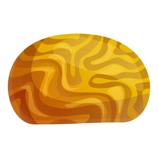 Icône corail jaune, style dessin animé — Image vectorielle