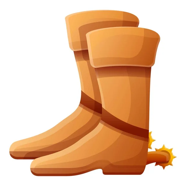 Kovbojské boty ikona, kreslený styl — Stockový vektor