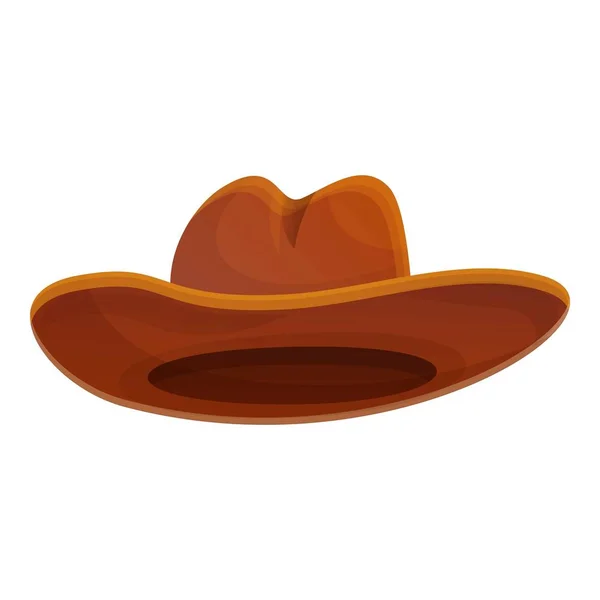 Texas chapeau de cow-boy icône, style dessin animé — Image vectorielle