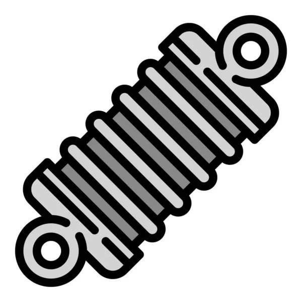 Car spring icon, outline style — Stock Vector
