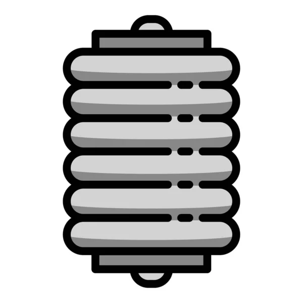 Air car spring coil icon, outline style — Stock Vector