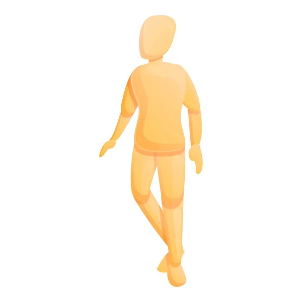 Maniquí modelo icono, estilo de dibujos animados — Vector de stock