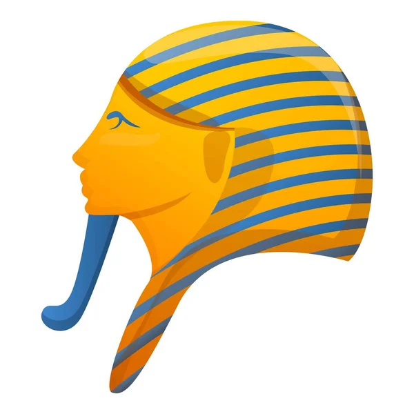 Faraón icono de la cabeza, estilo de dibujos animados — Archivo Imágenes Vectoriales