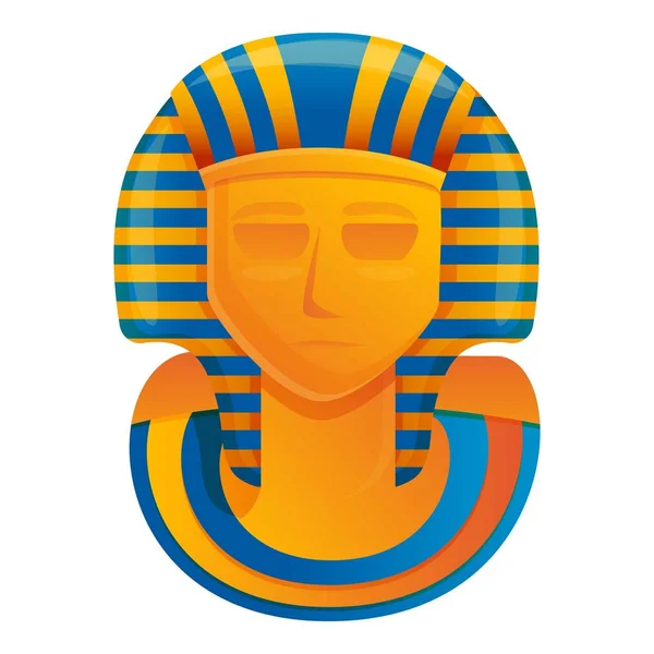 Firavun anıtı ikonu, çizgi film tarzı. — Stok Vektör