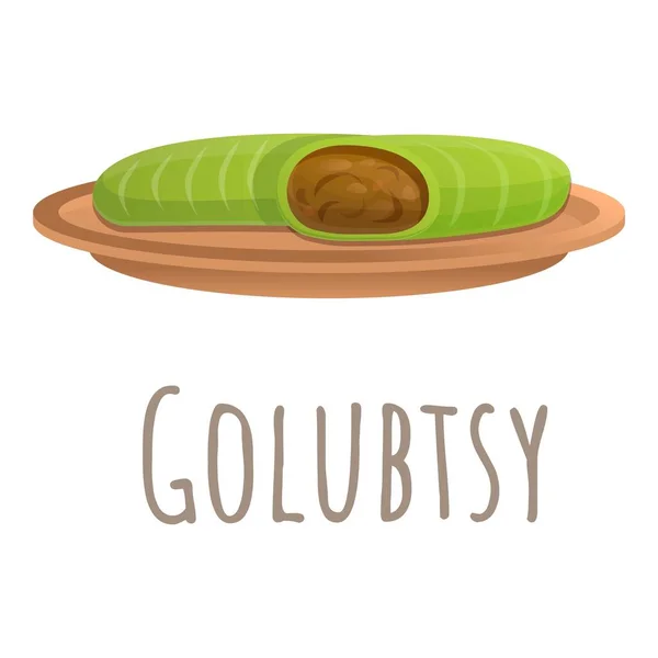 Icono de golubtsy, estilo de dibujos animados — Vector de stock