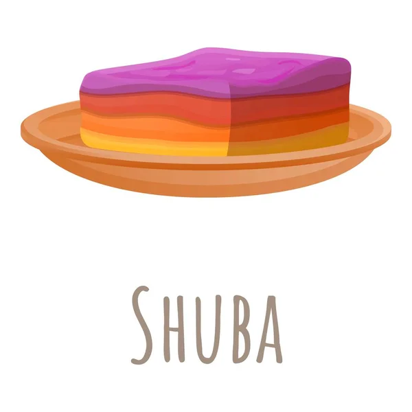Icono de Shuba, estilo dibujos animados — Vector de stock