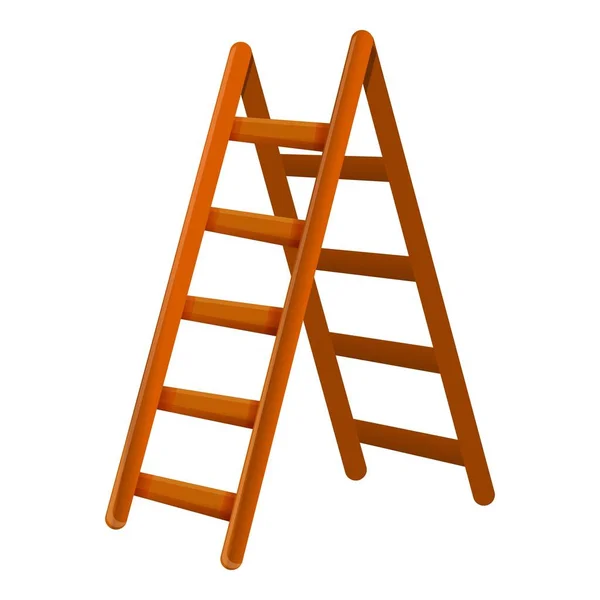 Household ladder icon, cartoon style — Stock Vector