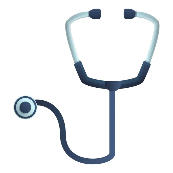 Stethoscoop icoon, cartoon stijl — Stockvector